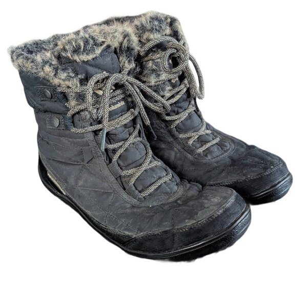 Columbia Women's Insulated Waterproof Lace up Winter Snow boots - Size 9 - Picture 2 of 12